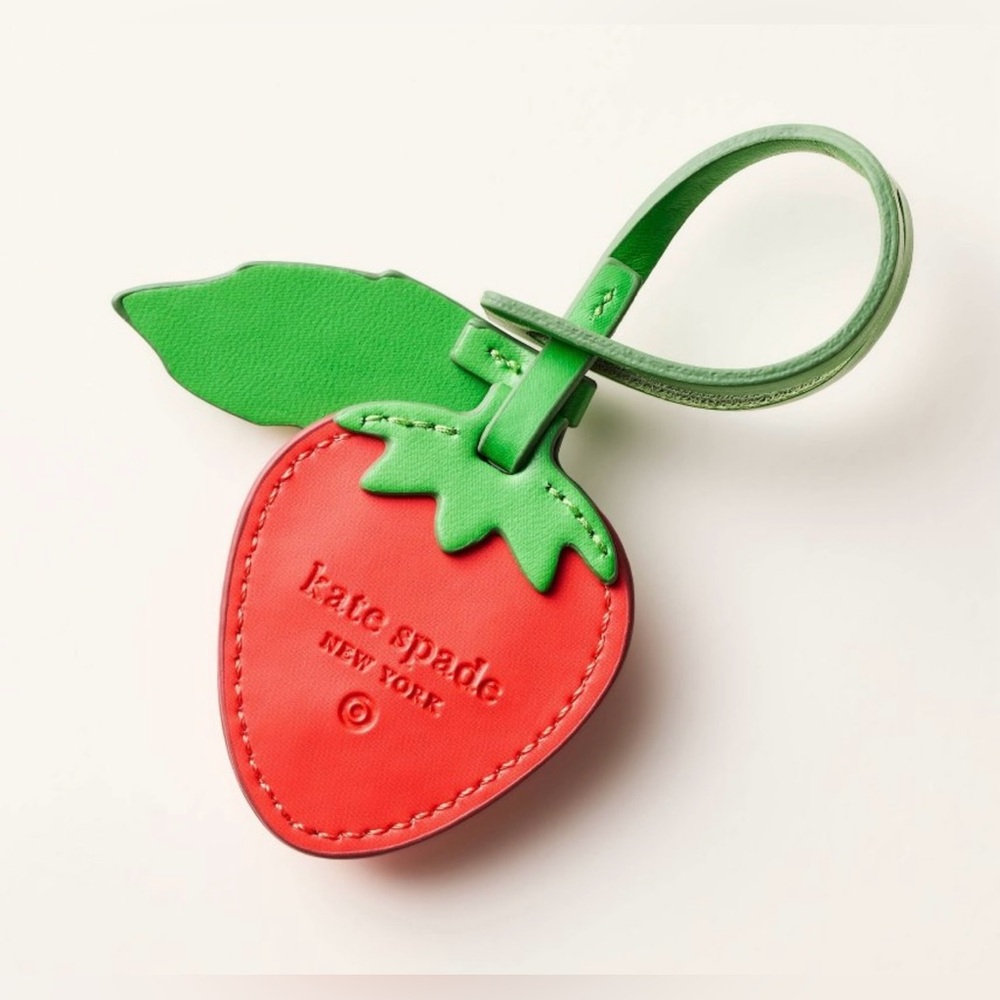 Kate spade new york x Target limited edition Strawberry Bag Charm Keychain - Picture 2 of 3